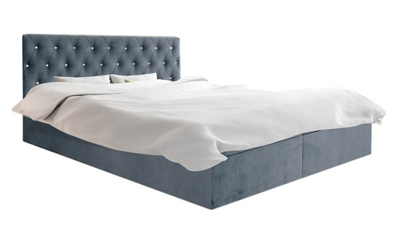 Łóżko boxspring 160x200 grafit Bella