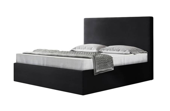 Modne łóżko do sypialni 160x200 black Napoli