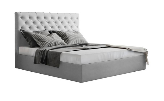 Dwuosobowe łóżko 200x200 biel Chester
