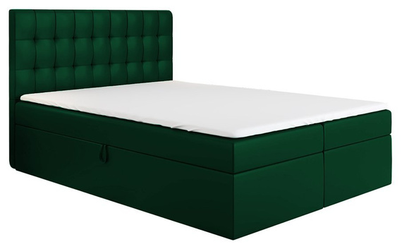Boxspring 200x200 zielone Bloom