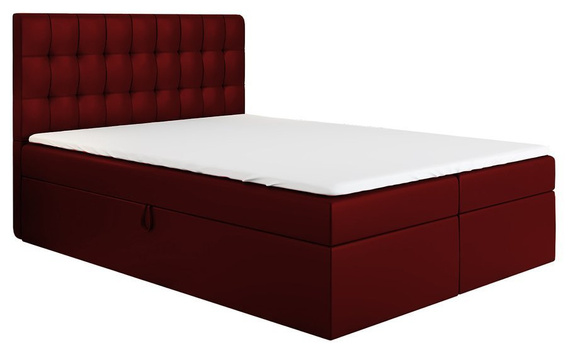 Boxspring 120x200 czerwone Bloom