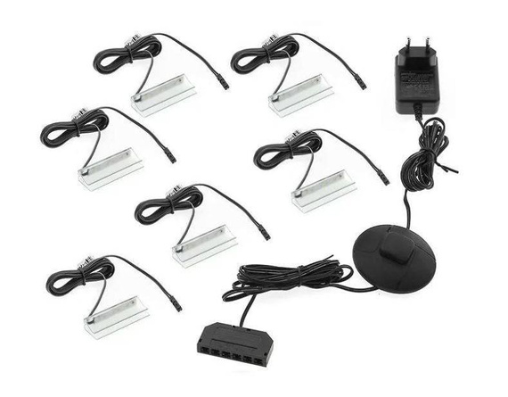 Oświetlenie LED białe klip x6