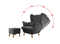 Srebny welur wodoodporny i trudnopalny amor velvet 4318