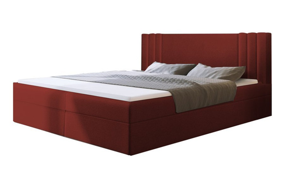 Łóżko boxspring 180x200 czerwone Elsa