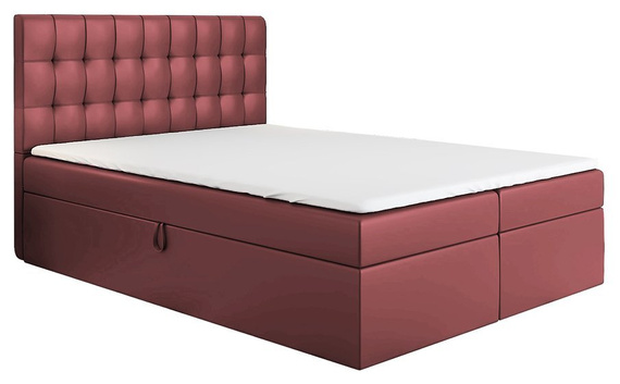 Boxspring 90x200 blada czerwień Bloom