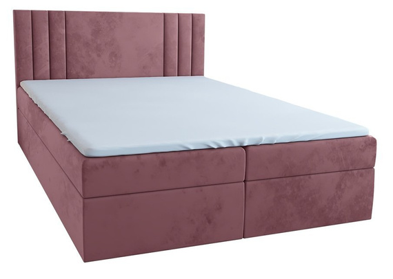 Łóżko boxspring 180x200 róż Elsa