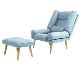 Fotel do karmienia piersią i odpoczynku Lila baby blue