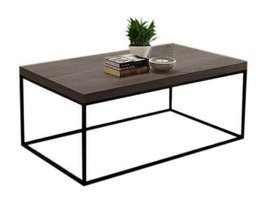 Stolik kawowy industrialny Classy dąb truflowy czarna rama