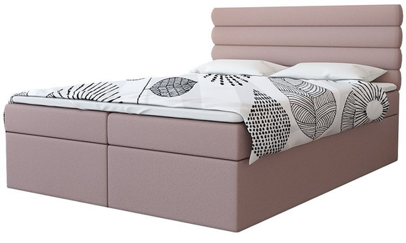 Boxspring łóżko 90x200 róż Ricky