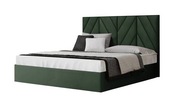 Łóżko bez materaca 180x200 zielone Bedford