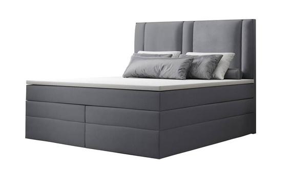Łóżko boxspring 140x200 pocket/bonel grey Aspen
