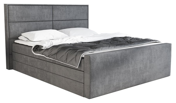 Łóżko boxspring 180x200 grafit Scarlett