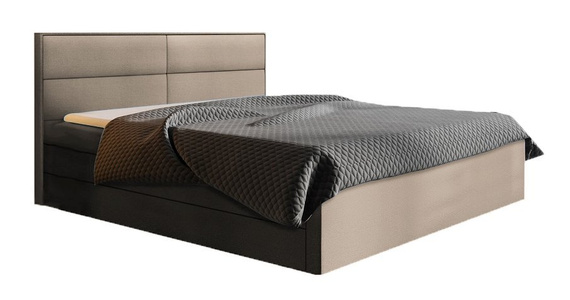 Łóżko boxspring 200x200 beż Scarlett