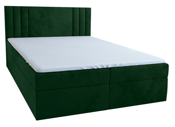 Łóżko boxspring 90x200 zielone Elsa