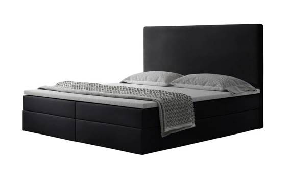 Łóżko do sypialni kontynentalne 200x200 black Napoli