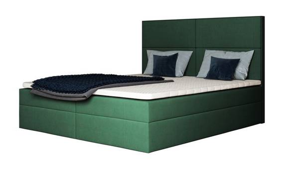Łóżko do sypialni z pojemnikiem Dublin 90x200 zielone