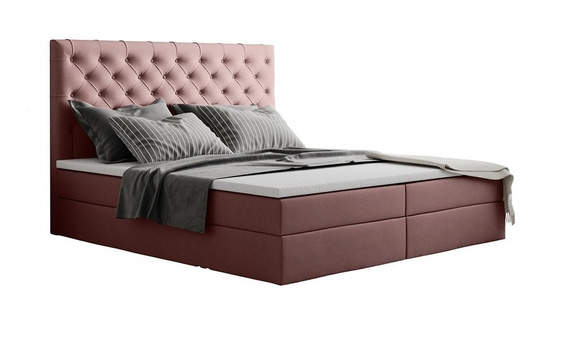 Łóżko glamour York 90x200 róż