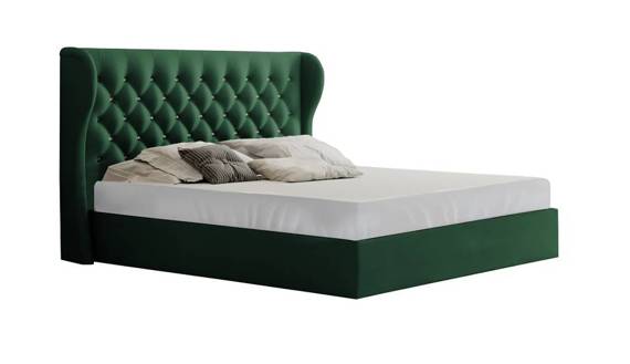 Łóżko podwójne 180x200 zielone Henkel