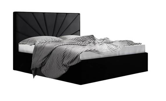 Łóżko podwójne do sypialni 200x200 grafit Bristol