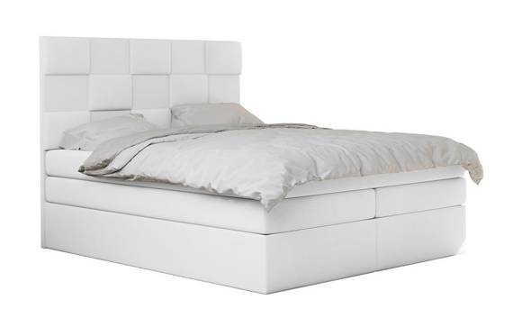 Łóżko stylowe Florida 3D 180x200 bonel/pocket białe