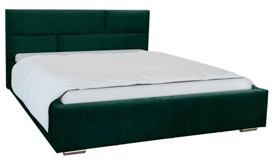 Łóżko tapicerowane zielone 120x200 Arto