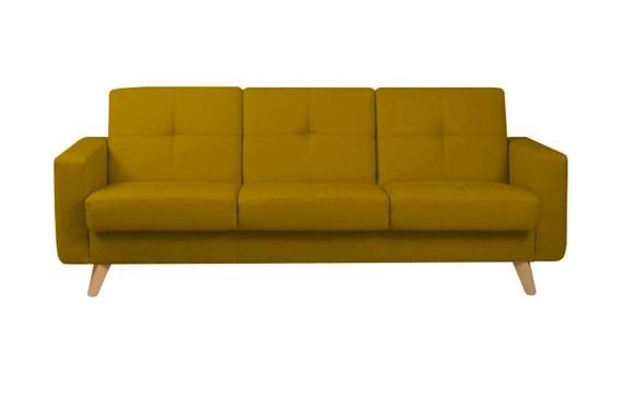Sofa welurowa Camo żółta