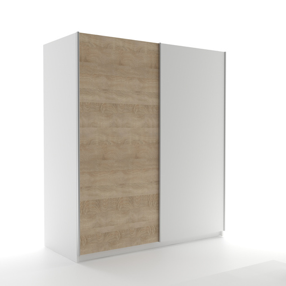Szafa do sypialni na wymiar Grek 1 biel / sanremo 130 cm