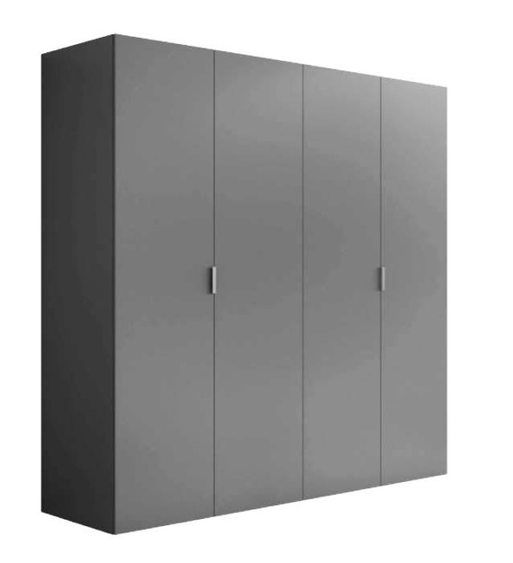 Szafa harmonijkowa Wing 1 szara / platyna150 cm na wymiar